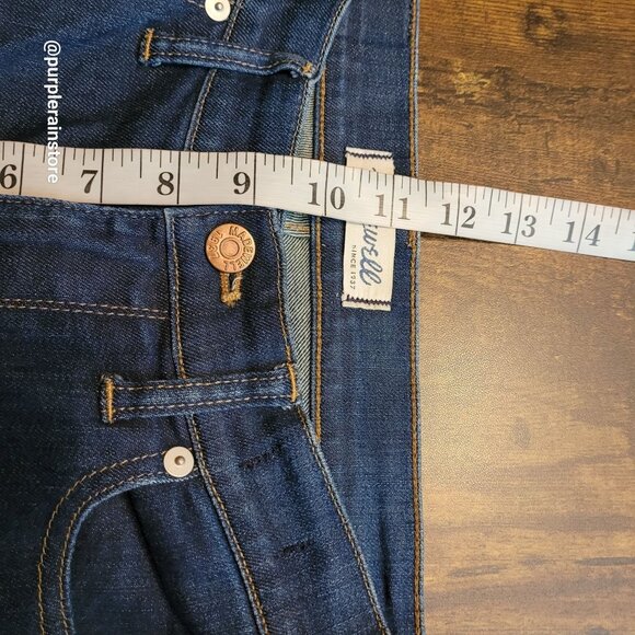 Madewell Jeans Size 28 High Riser Skinny Davis Wash B7131 Stretch Denim - Picture 8 of 11